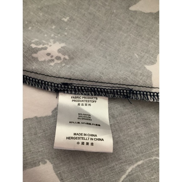 MIUSOL CLASSIC SLEEVELESS  NAVY BLUE AND WHITE FLORAL DRESS S - Picture 8 of 10